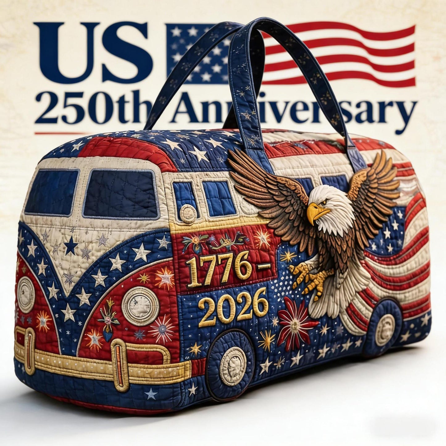 🇺🇸250th Anniversary Eagle Duffel Bag – 1776-2026 Limited Edition Patriotic Travel Bag
