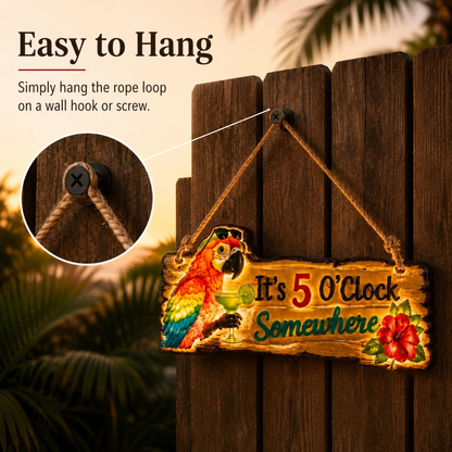 🦜A lifelike parrot Lighted decorative hanging sign-Turn Your Backyard Into a Tropical Escape🌴