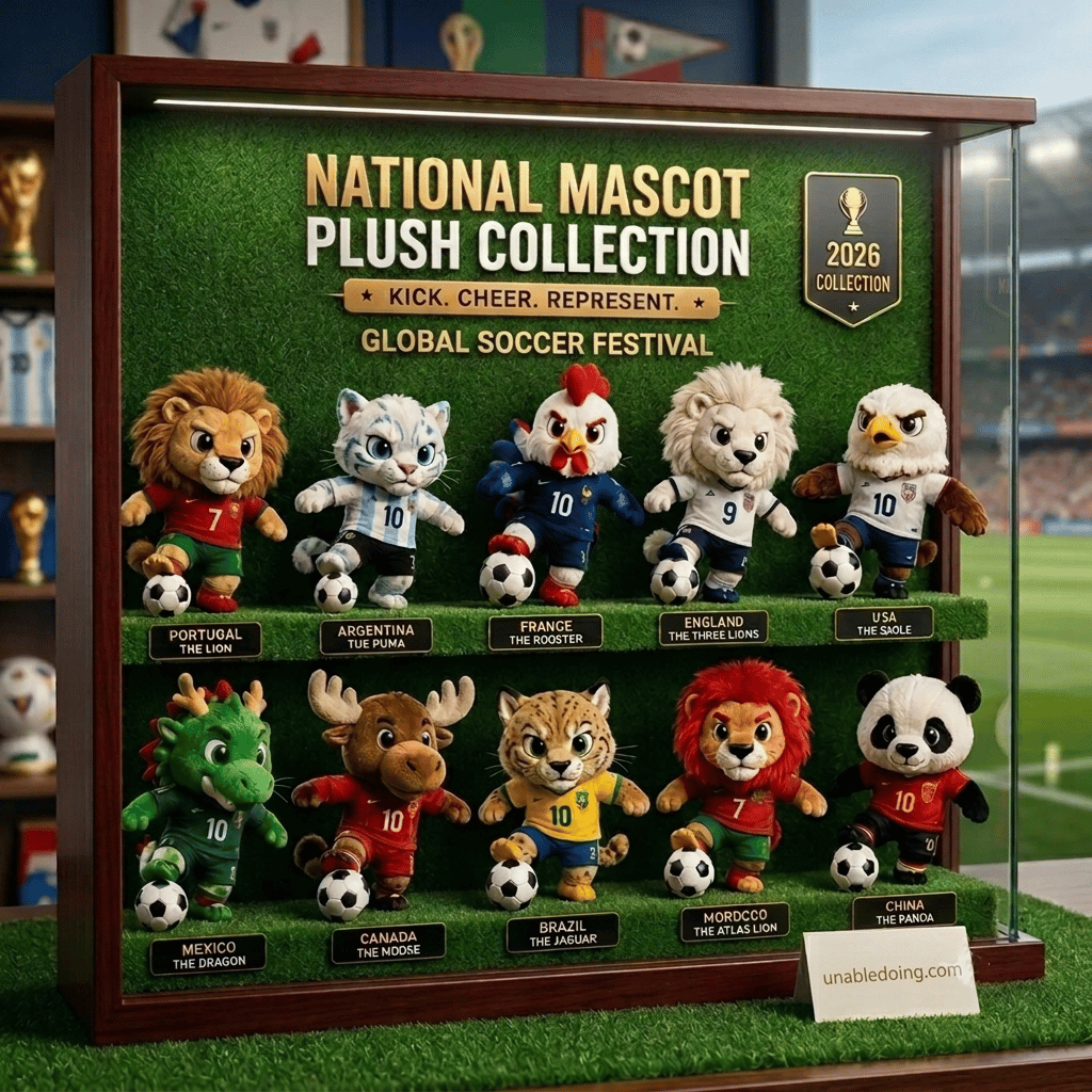 🌍⚽ 2026 International Mascot Soccer Stars Plush Doll Collection 🏆