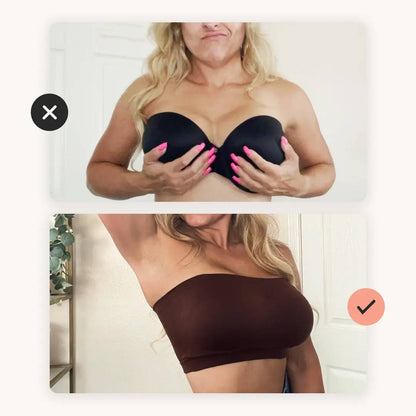 BUY 2 GET 1 FREE✨ Convertible Strapless Bandeau Bra with Wireless Comfort, Anti-Slip Grip 👍Suitable for All Body Types
