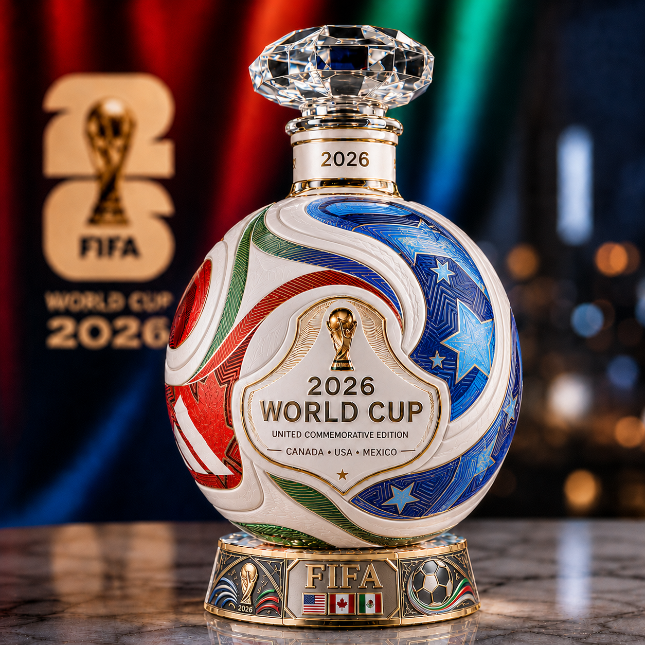 Own the Glory: 2026 World Cup Official Match Ball Decanter – Heritage Edition ⚽