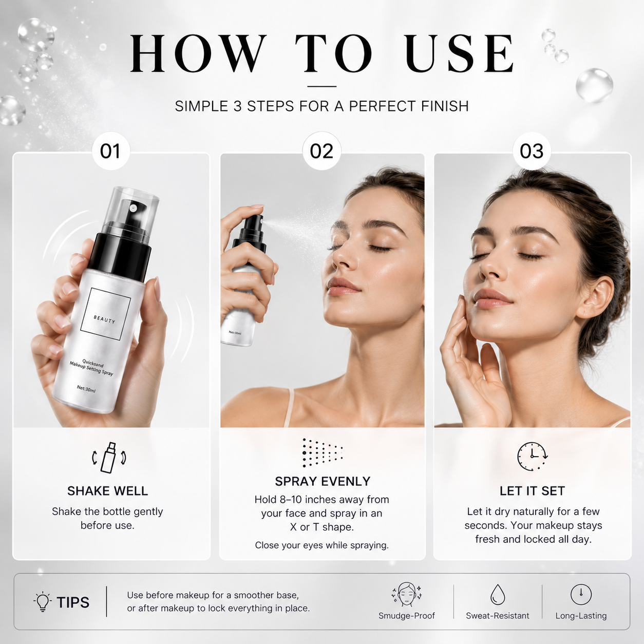 Mattifying ✨ Waterproof 💦 Makeup Setting Spray 💄 – Long-Lasting Oil Control 🌸 & Fresh-Looking Finish-QR