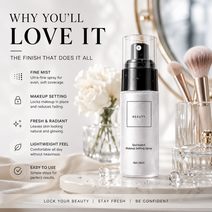 Mattifying ✨ Waterproof 💦 Makeup Setting Spray 💄 – Long-Lasting Oil Control 🌸 & Fresh-Looking Finish-QR