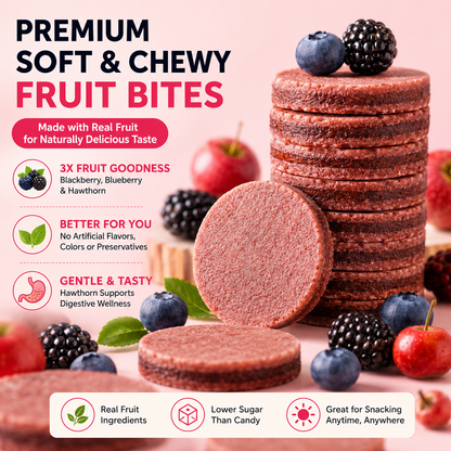😋Blueberry & Mulberry Filled Hawthorn -🫐Natural Healthy Green Snack.