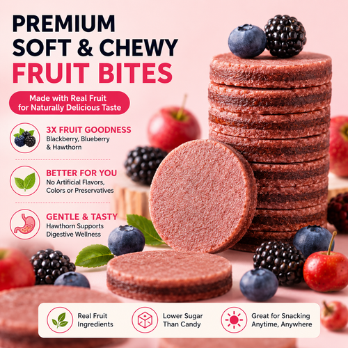 😋Blueberry & Mulberry Filled Hawthorn -🫐Natural Healthy Green Snack.