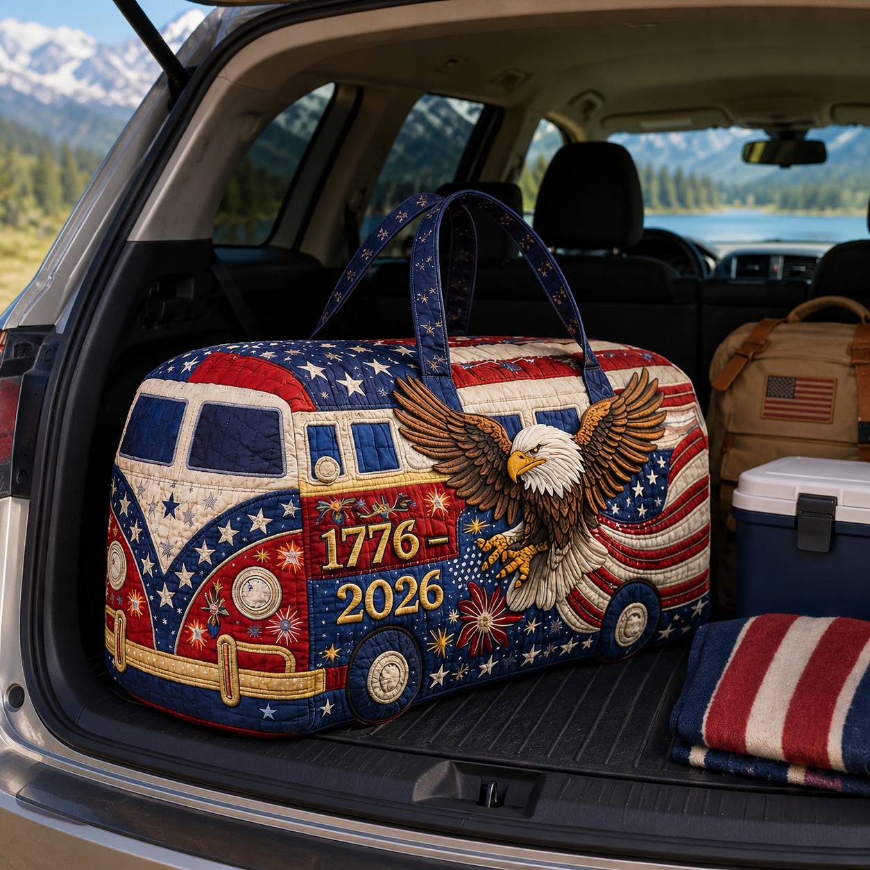 🇺🇸250th Anniversary Eagle Duffel Bag – 1776-2026 Limited Edition Patriotic Travel Bag