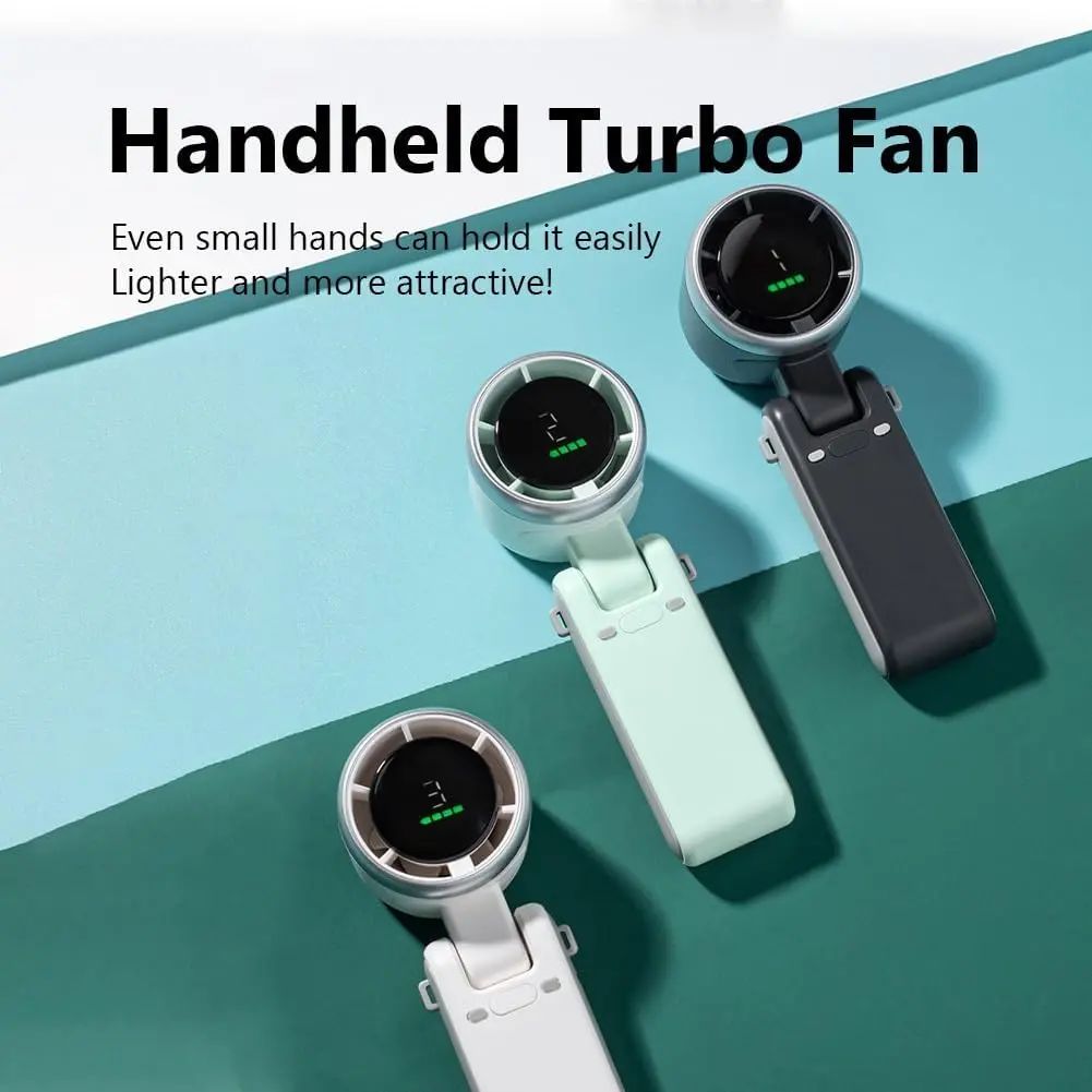 Hand-folding high-speed turbine fan