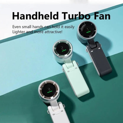 Hand-folding high-speed turbine fan