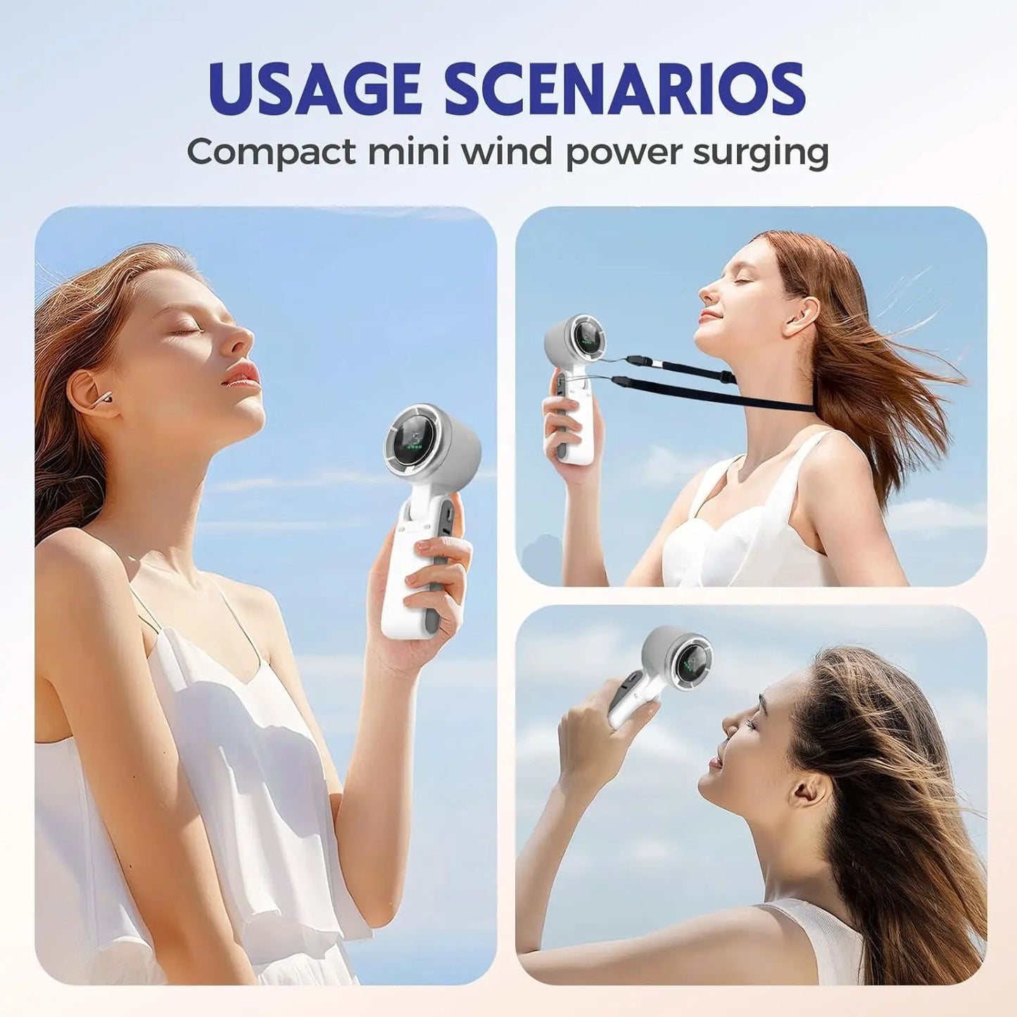 Hand-folding high-speed turbine fan