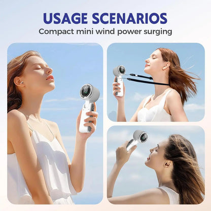 Hand-folding high-speed turbine fan