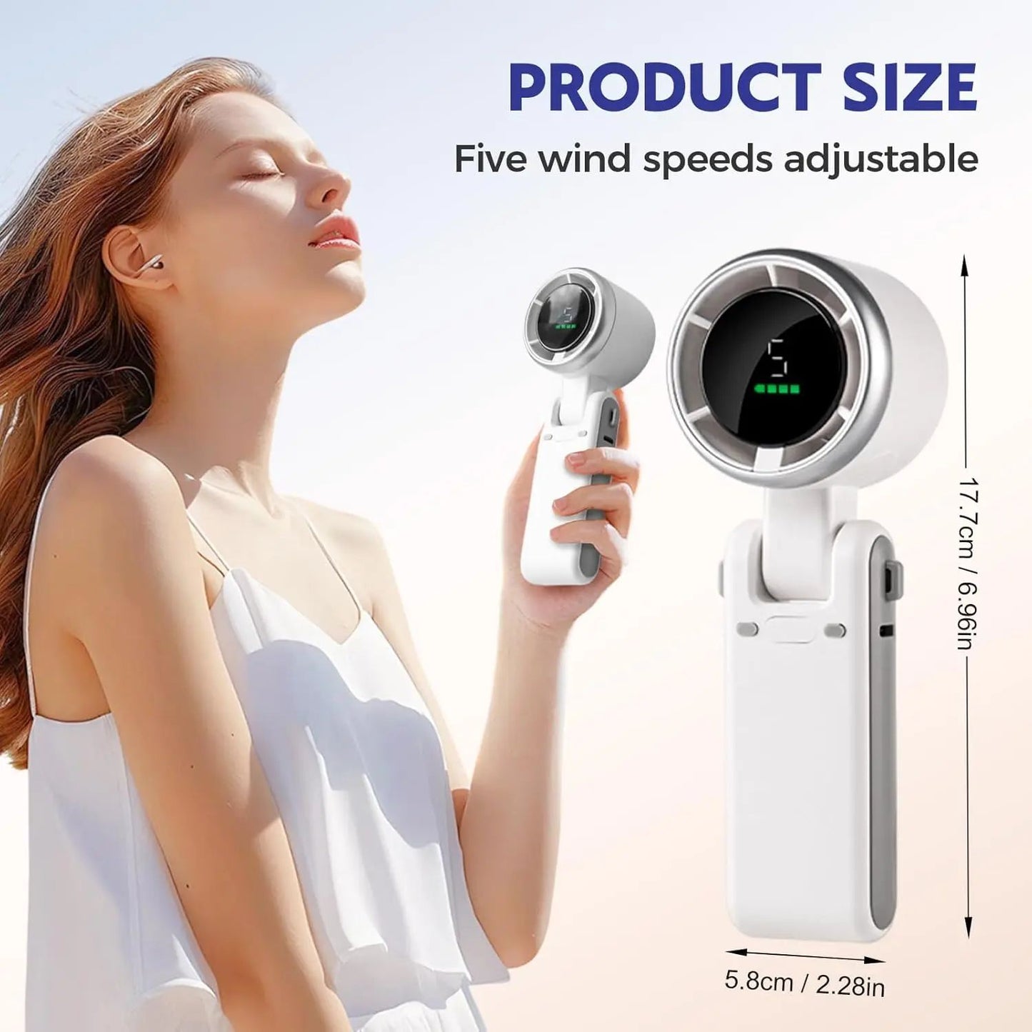 Hand-folding high-speed turbine fan