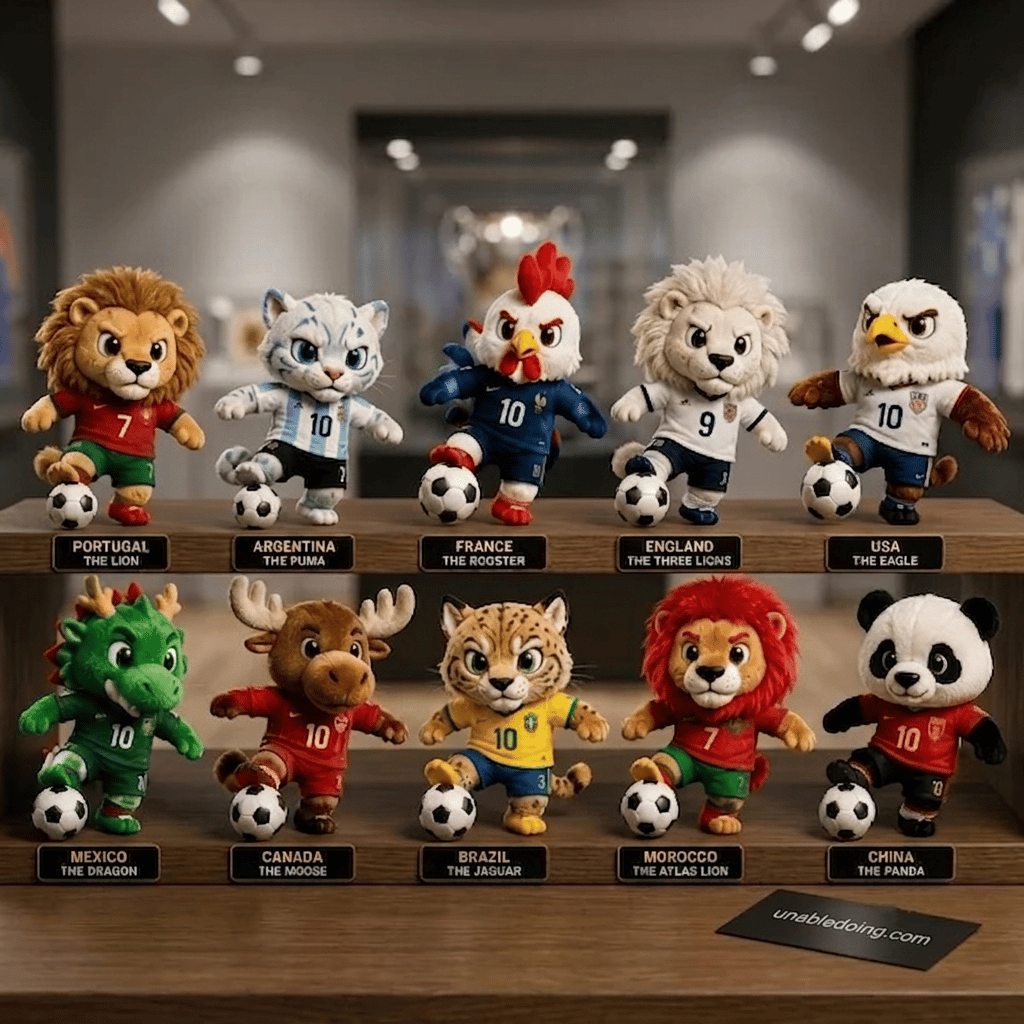 🌍⚽ 2026 International Mascot Soccer Stars Plush Doll Collection 🏆
