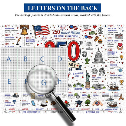 🧩 Patriotic America Jigsaw Puzzle 1000 Pieces 🎁 Buy 2 Free Shipping